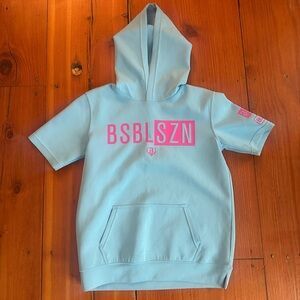 BSBLSZN Kids cotton Candy Blue Hoodie